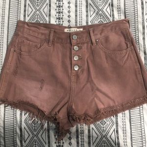 High waisted shorts